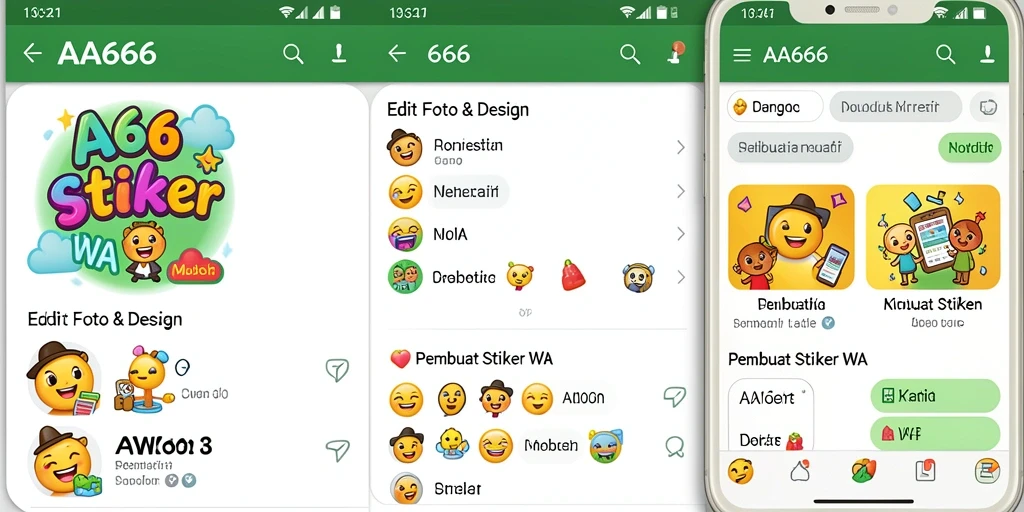Tampilan antarmuka pengguna AA666 yang intuitif dan menarik.