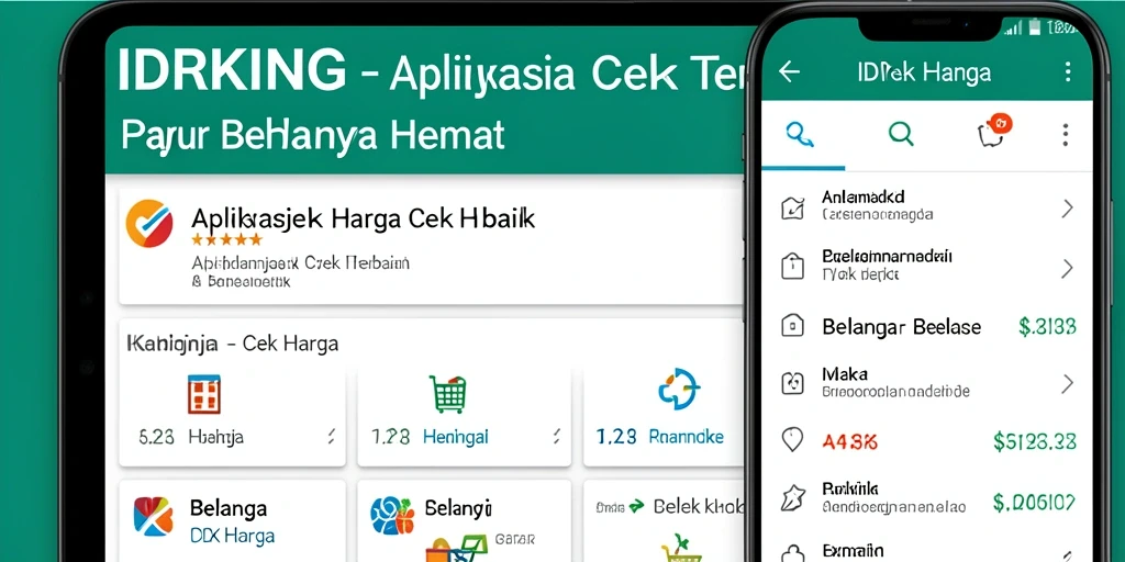 Antarmuka IDRKING menampilkan berbagai harga produk dari berbagai toko.