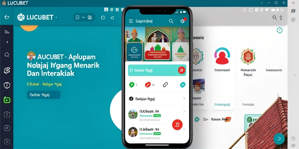 Antarmuka LUCUBET yang menarik untuk belajar Ngaji.
