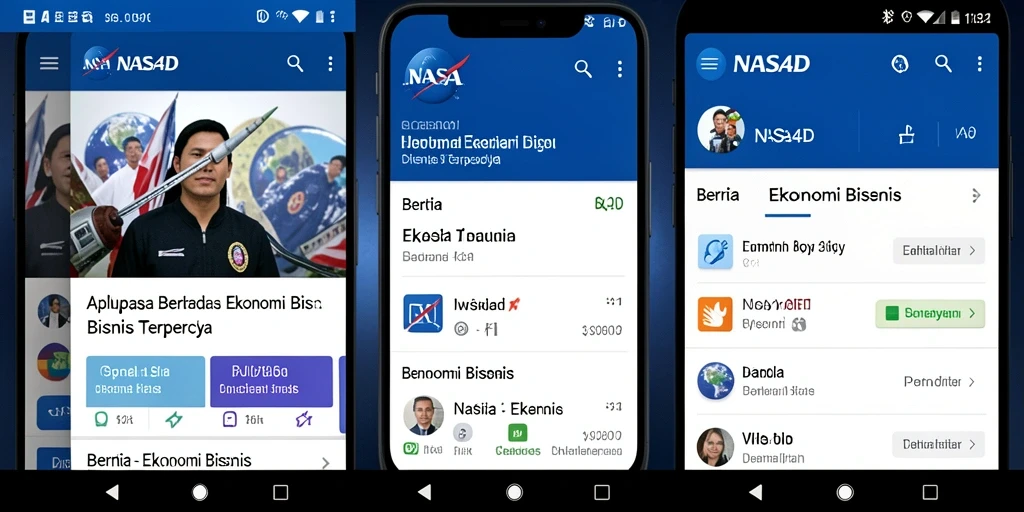 Tampilan antarmuka NASA4D yang intuitif dan informatif untuk berita ekonomi.