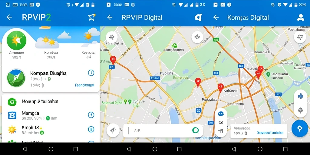 Tampilan antarmuka RPVIP2 yang jelas dan informatif untuk navigasi.